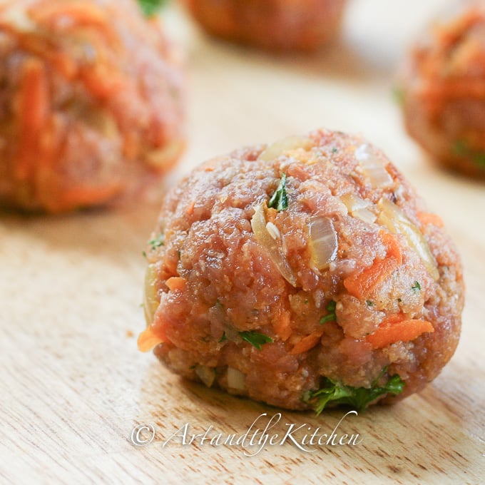 Turkey Meatballs Art and the Kitchen