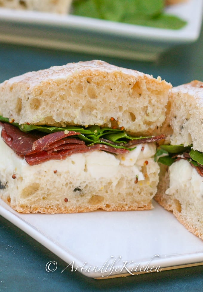 Bresaola Mozzarella Sandwich