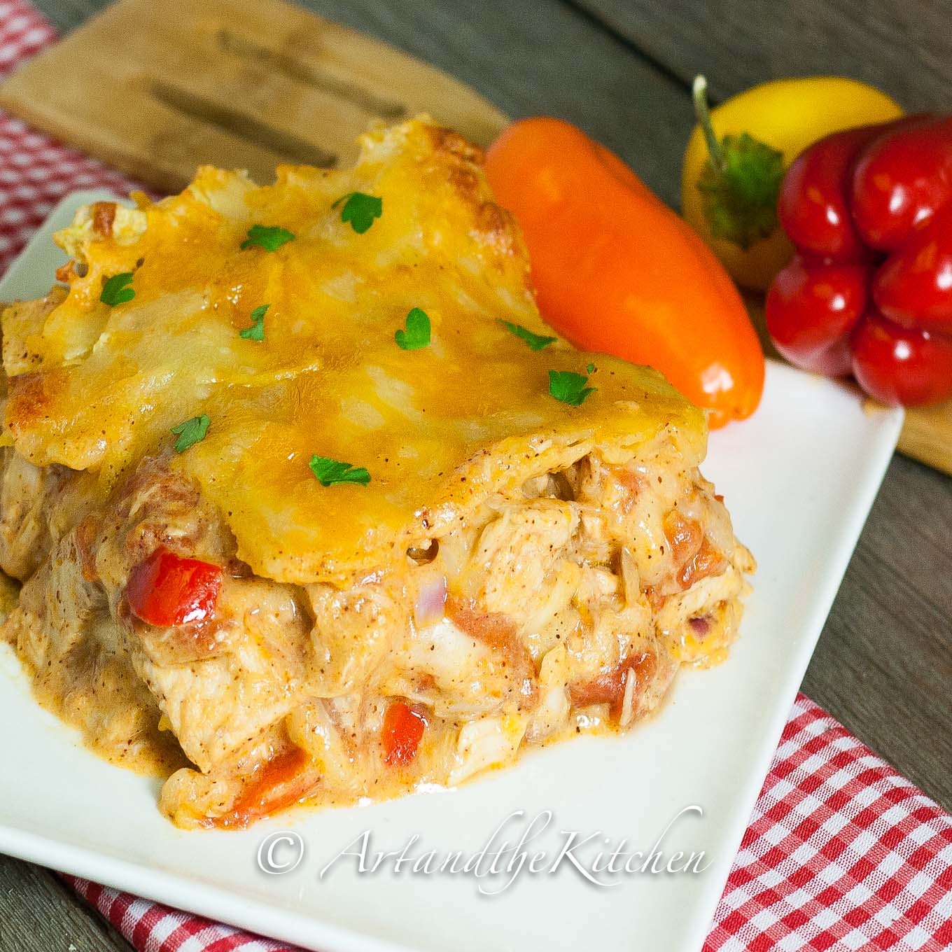 Turkey Enchilada Casserole Art and the Kitchen