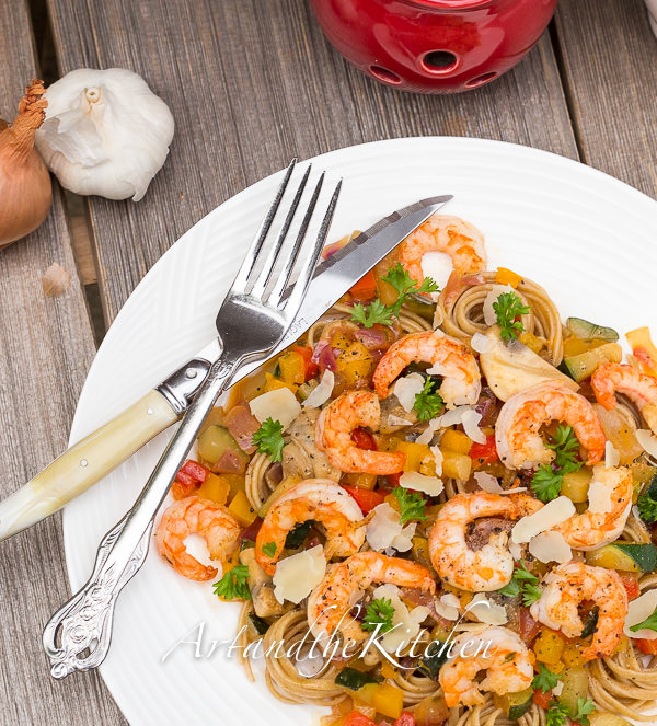 Pasta with Shrimp and Wine Sauce