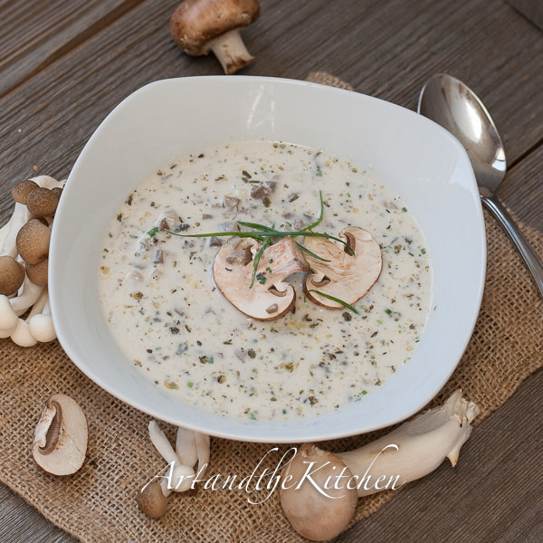 homemade mushroom soup