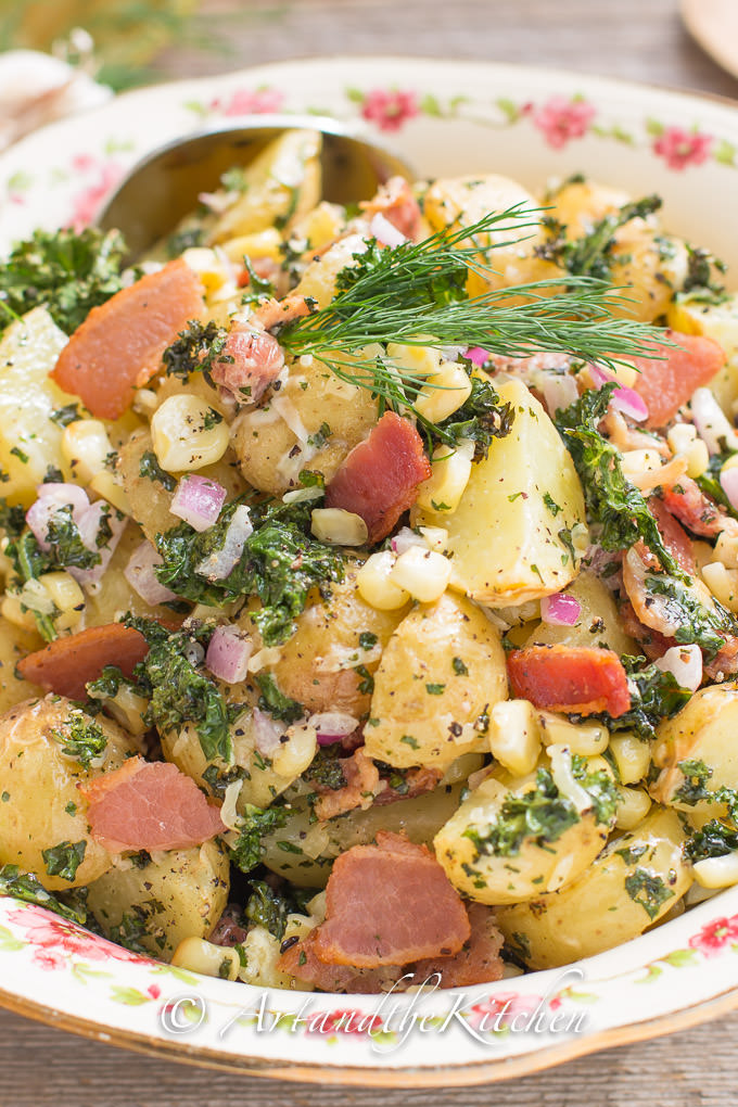 Bacon Kale Potato Salad