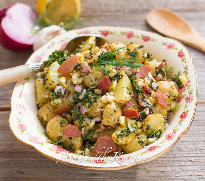 Bacon Kale Potato Salad