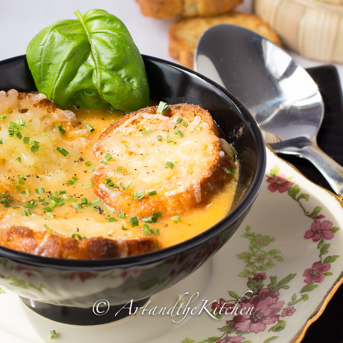 Roasted Garlic Tomato Basil Soup Art and the Kitchen