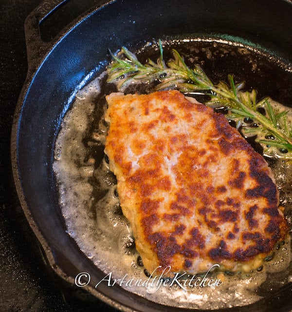 Wiener Schnitzel with Mushroom Sauce