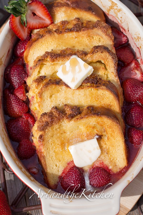 Strawberry Coconut Bread French Toast