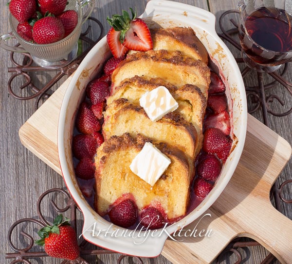 Strawberry Coconut Bread French Toast
