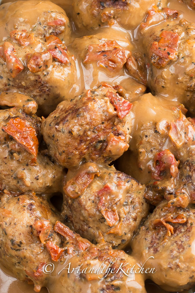 Turkey Meatballs in Creamy Dairy Free Sauce Art and the Kitchen