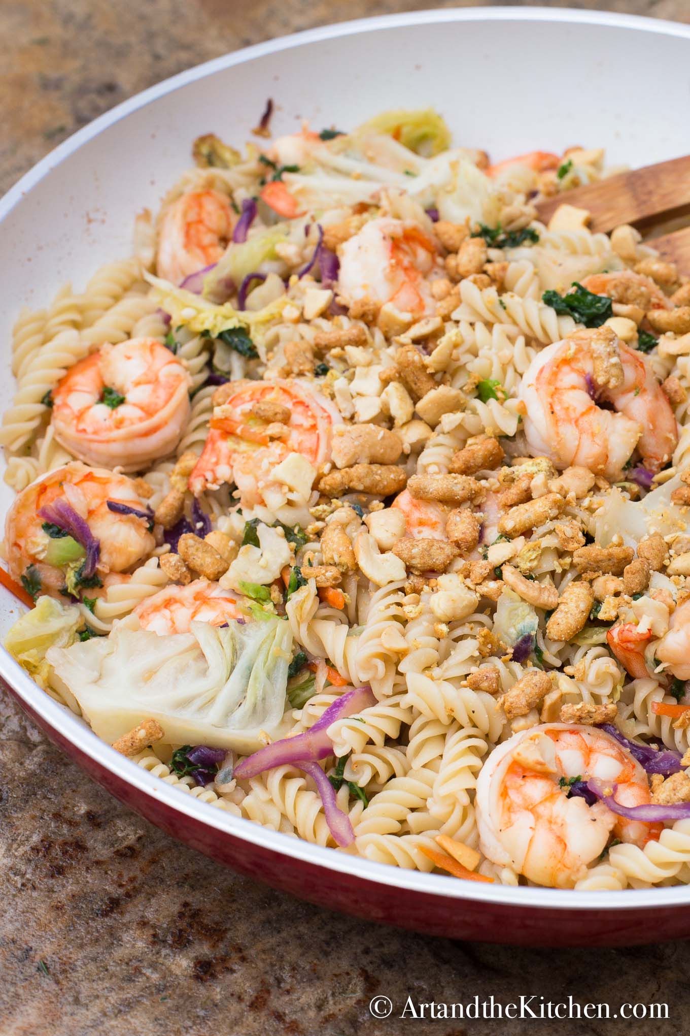 Asian Shrimp Veggie Pasta