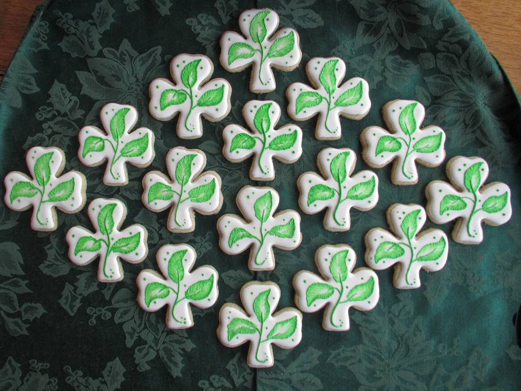 Image result for shamrock sugar cookies