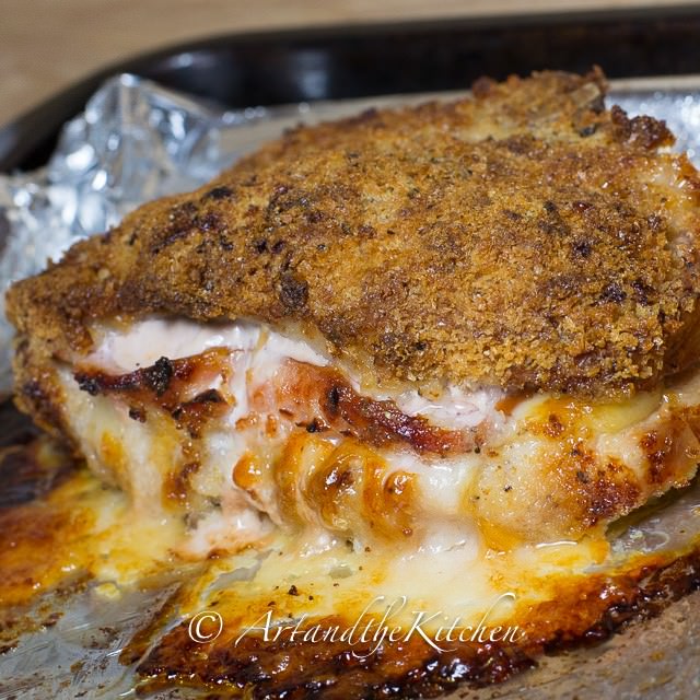 Pork chops cordon bleu