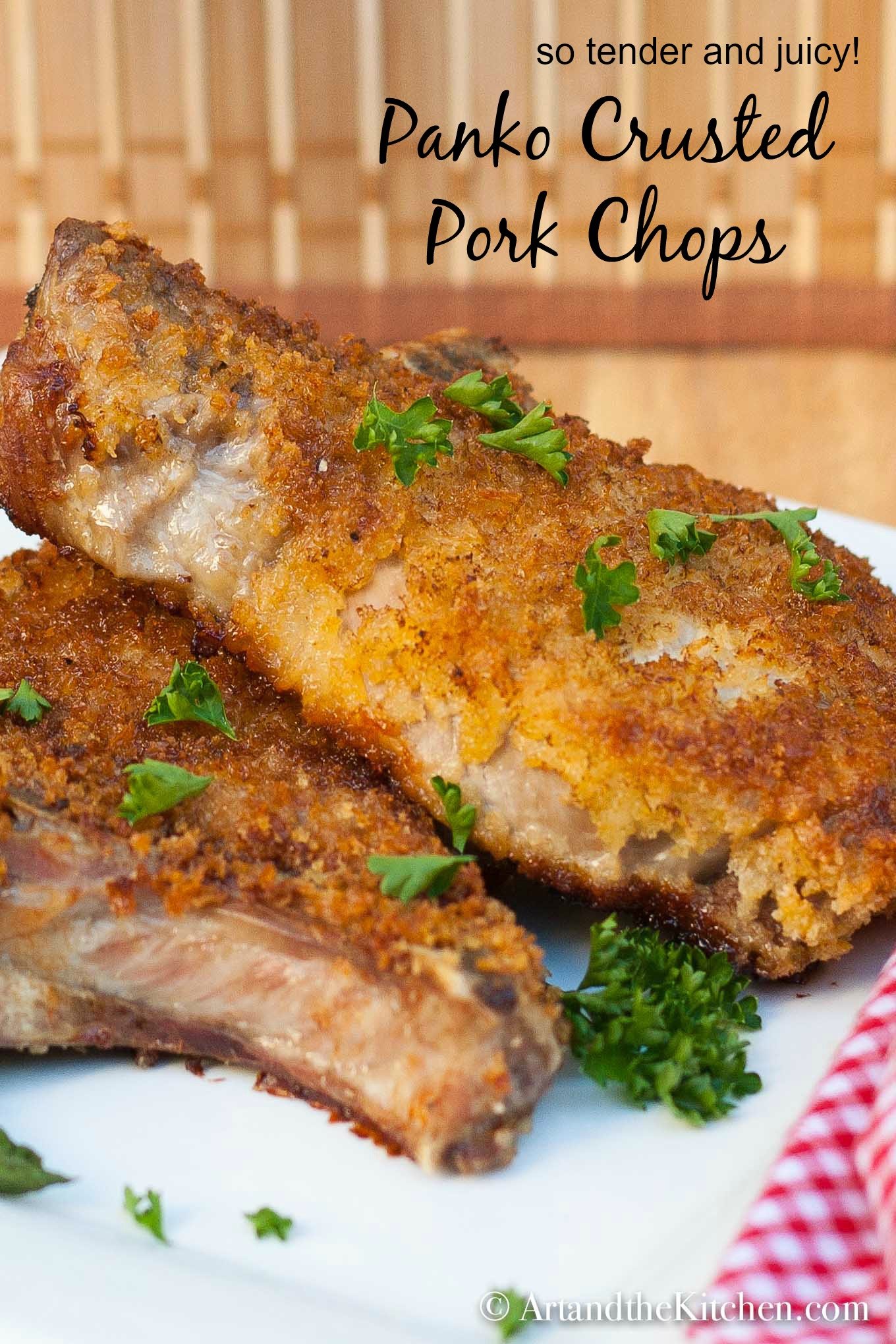 Panko Crusted Pork Chops