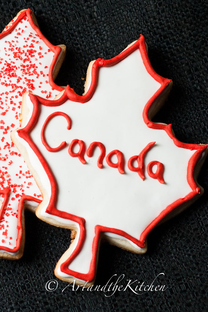 Canada Day Cookies 
