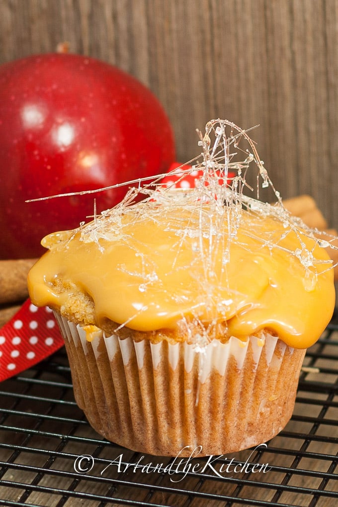 Caramel Apple cupcakes 