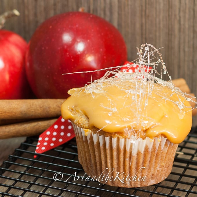 Caramel Apple cupcakes 