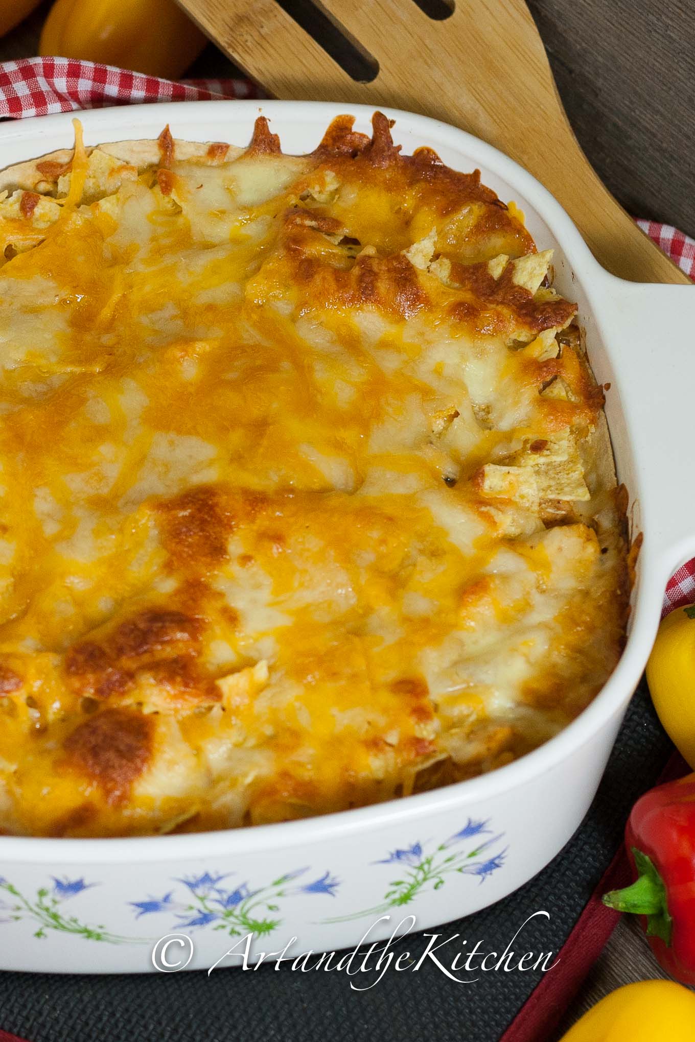 Turkey Enchilada Casserole | Art and the Kitchen