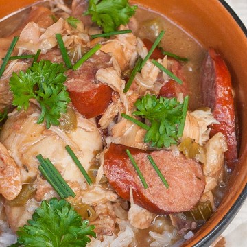 chicken sausage gumbo