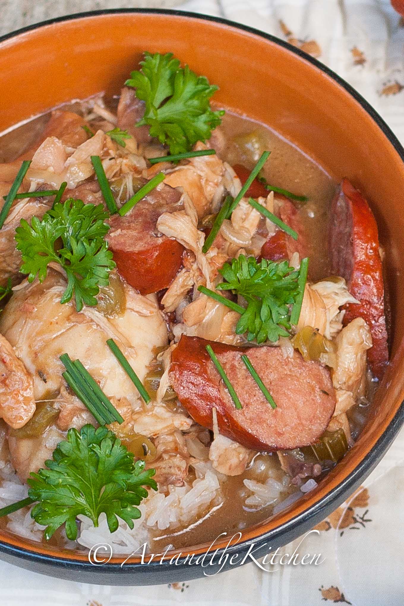 chicken sausage gumbo