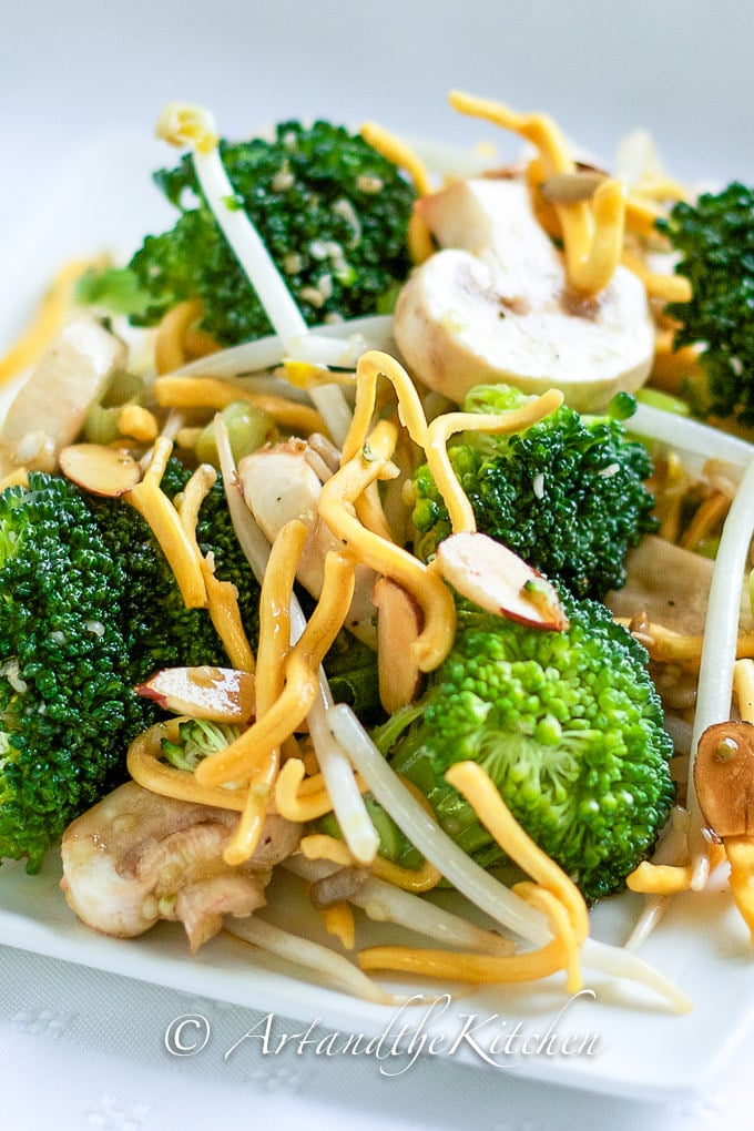 Broccoli Mushroom salad