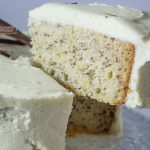 moist banana cake with cream cheese frosting