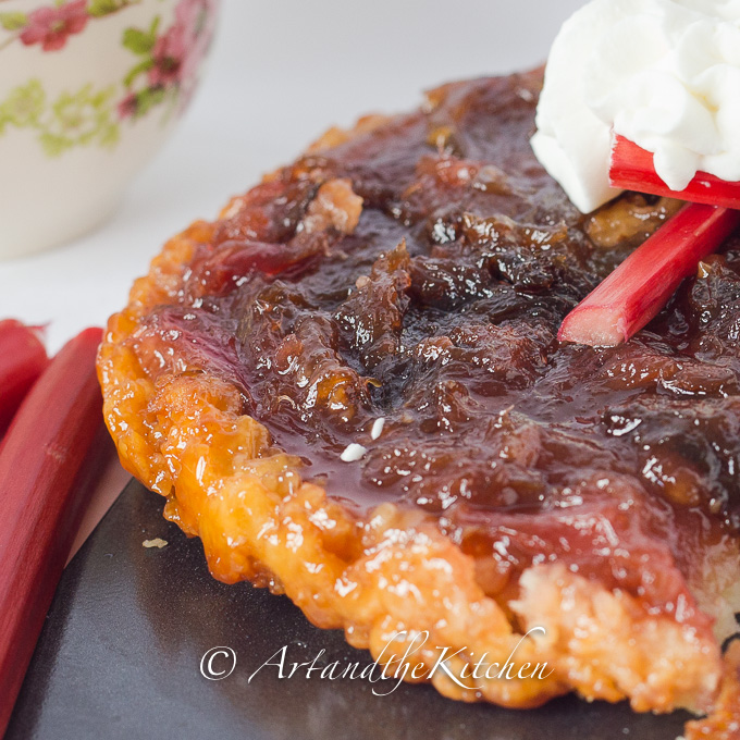 Rhubarb Tarte Tatin 1