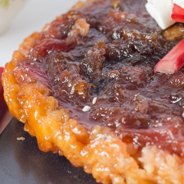 Rhubarb Tarte Tatin