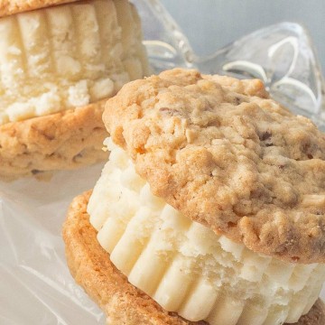 Chocolate Chunk Oatmeal Ice Cream Sandwiches