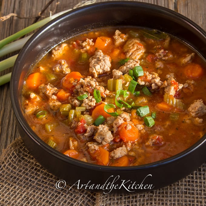 Italian Turkey Burger Soup | 17 Italian Soup Recipes To Make You Manage Chilly Nights