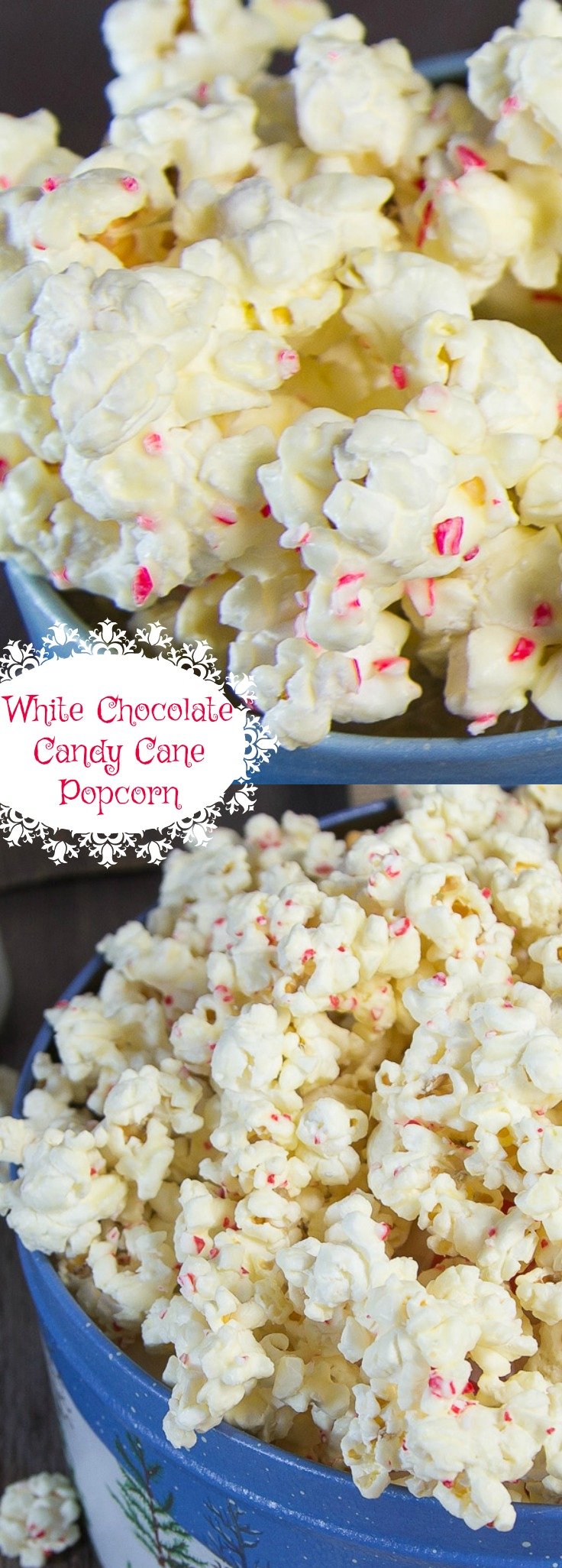 White Chocolate Candy Cane Popcorn - Art and the Kitchen