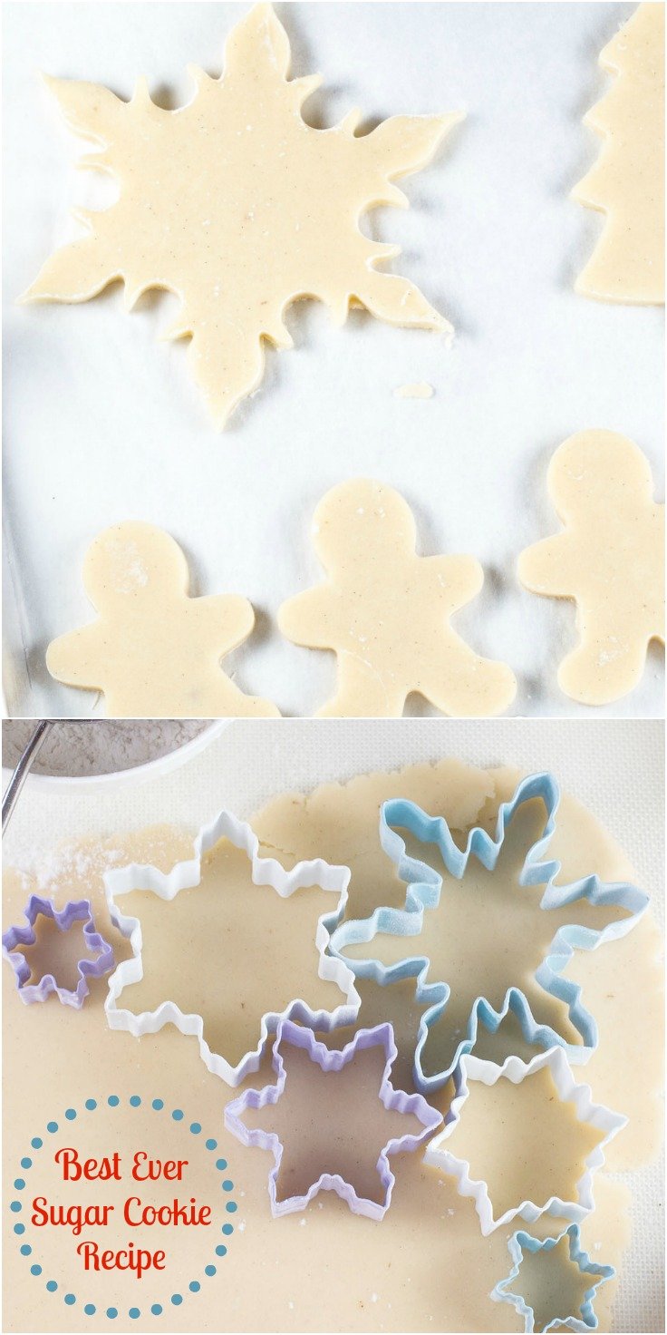 This best ever recipe for sugar cookies is perfect for decorating with icing. Cookies that are soft inside, yet bake up with crisp edges that do not spread. via @artandthekitch