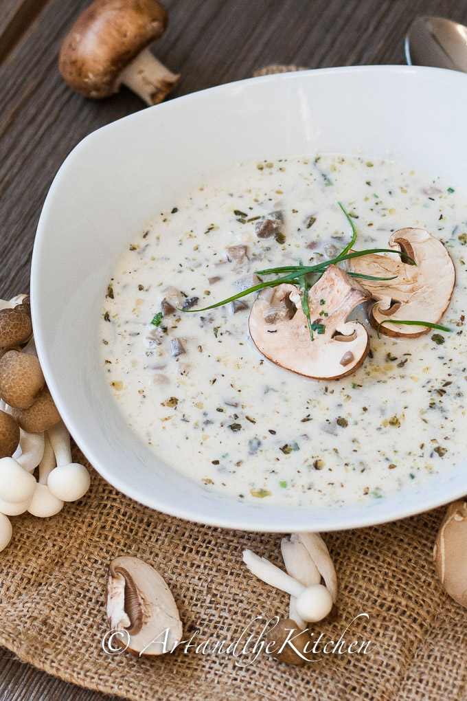 homemade mushroom soup