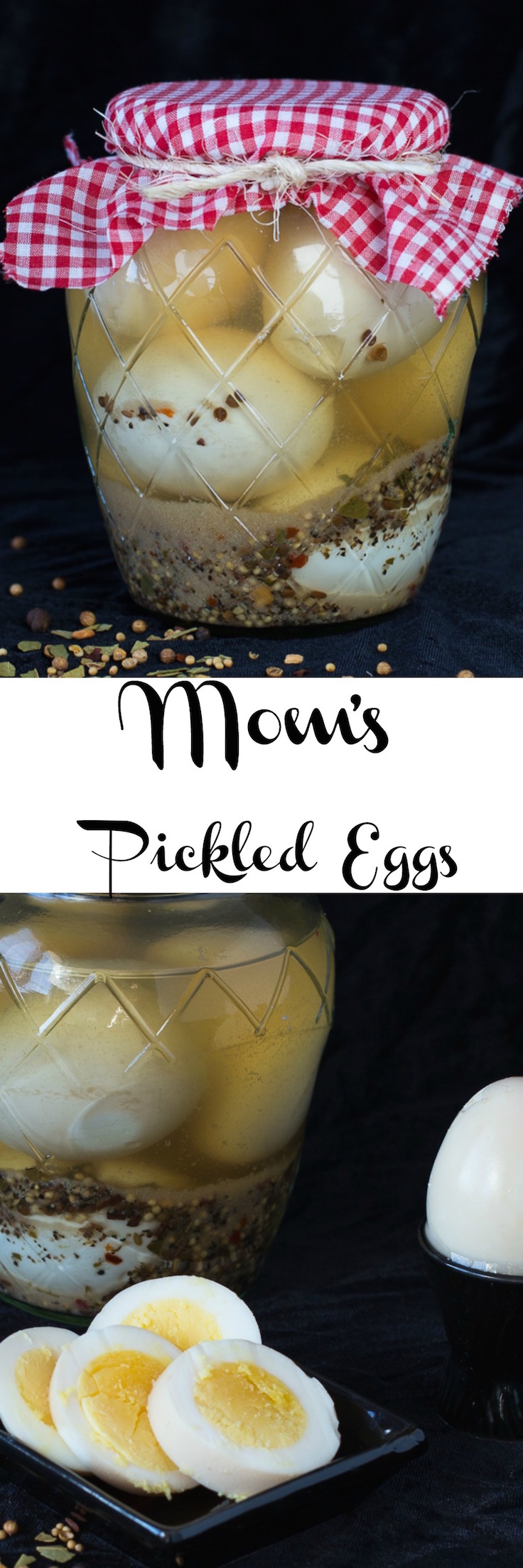 This recipe for Mom’s Pickled Eggs is delicious. A quick and easy recipe for the perfect Keto, low carb and low calorie snack. via @artandthekitch