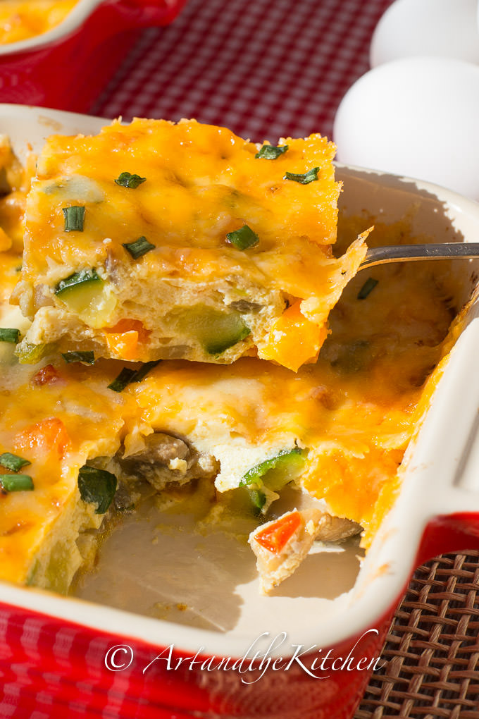 baked veggie frittata