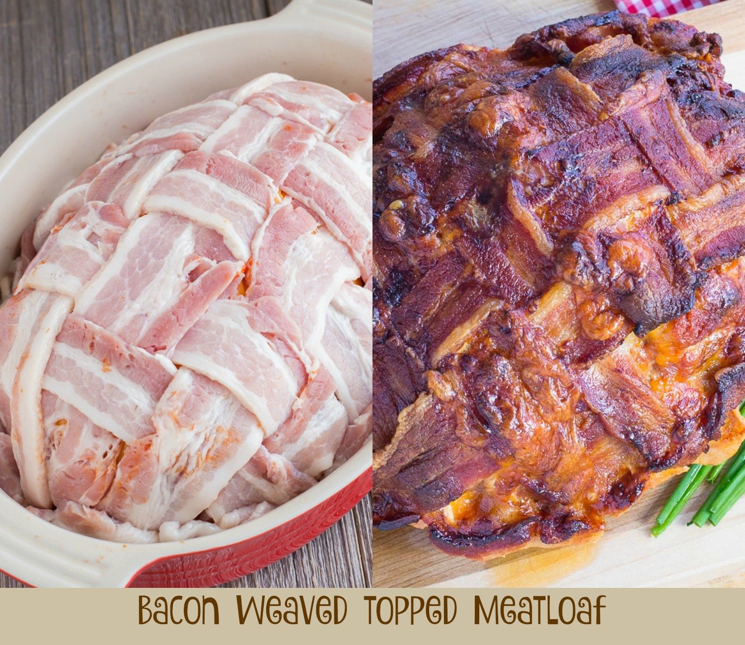 Basket Weaved Bacon Meatloaf