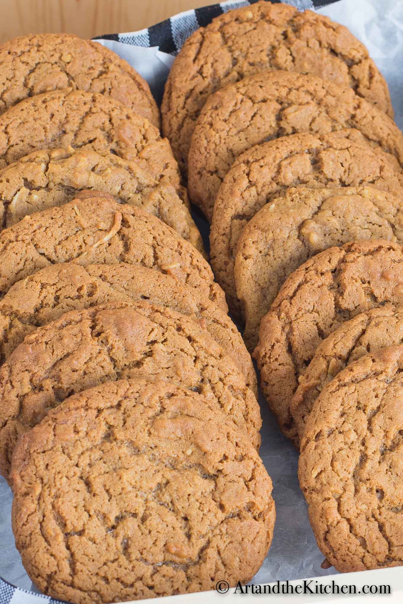 Fancy Molasses Coconut Cookies