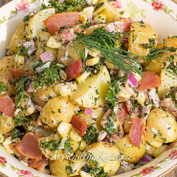 bacon kale potato salad