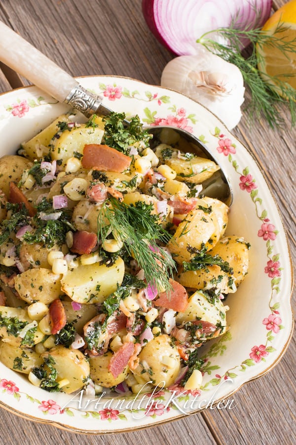 Bacon Kale Potato Salad