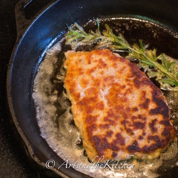 Wiener Schnitzel with Mushroom Sauce