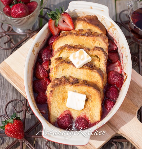 Strawberry Coconut Bread French Toast