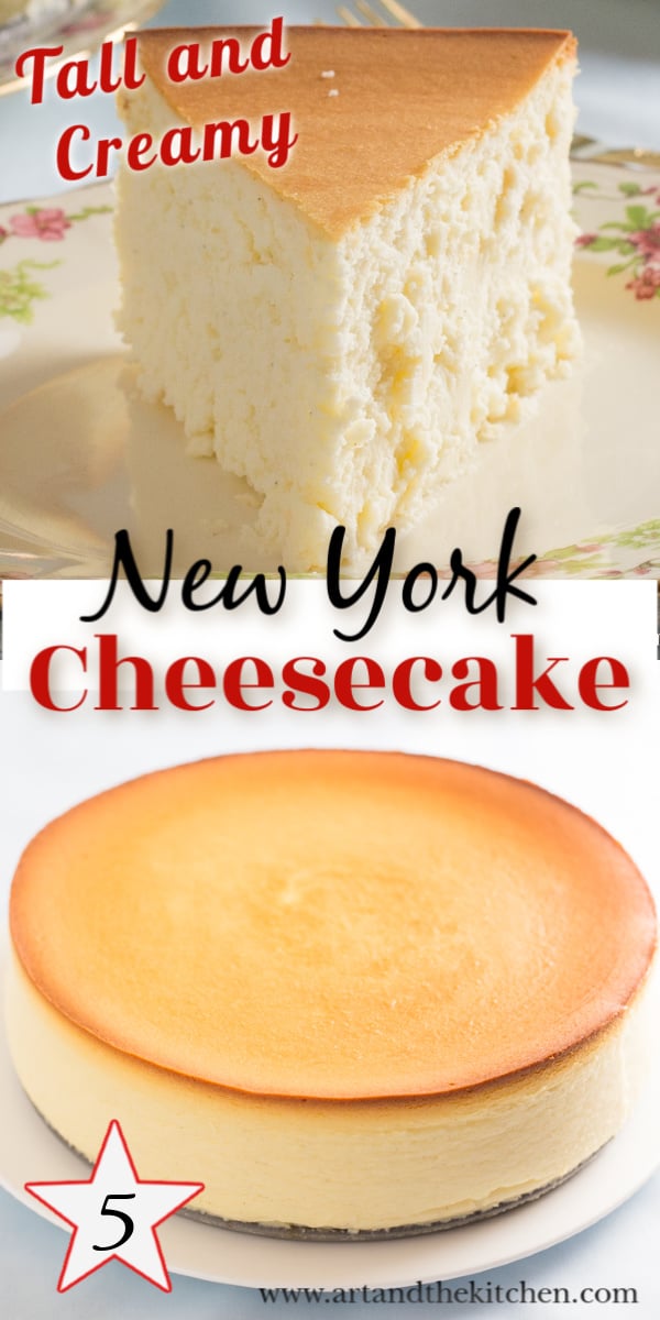 Incredible cheesecake recipe that is tall, creamy and smooth. I make this recipe without a crust, but if you prefer a simple graham crust will work great.  via @artandthekitch