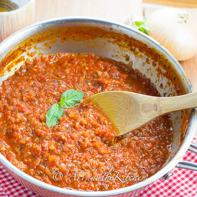 Homemade Marinara Sauce Art and the Kitchen