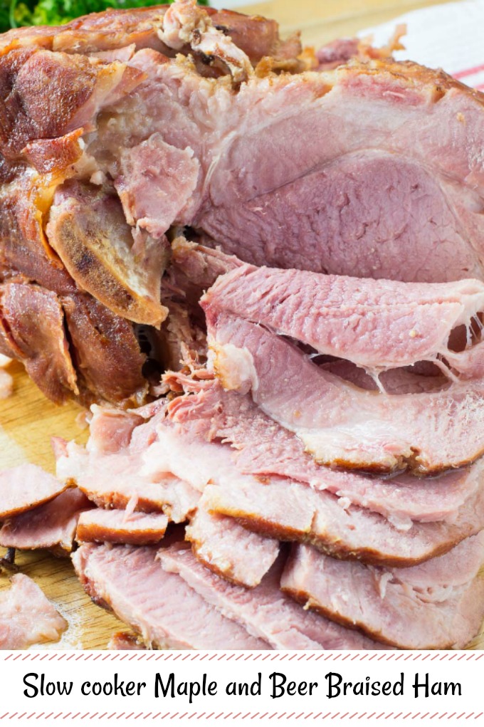 Slow Cooker Maple and Beer Braised Ham Art and the Kitchen