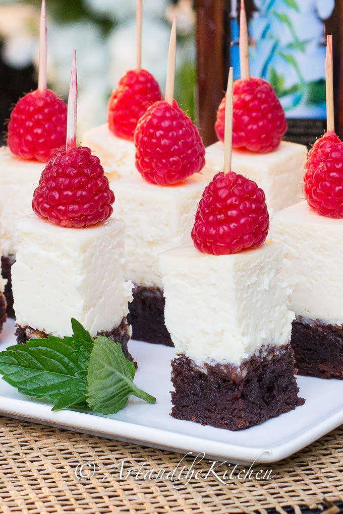 brownie cheesecake bites