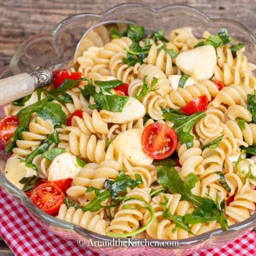 Tomato Bocconcini Pasta Art and the Kitchen