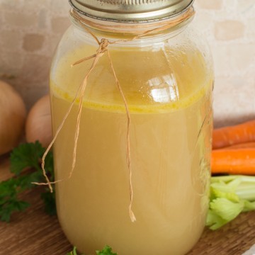 homemade chicken stock