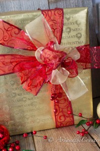 Christmas gift wrapping