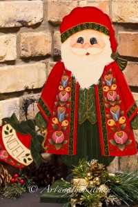 Hand painted Santa