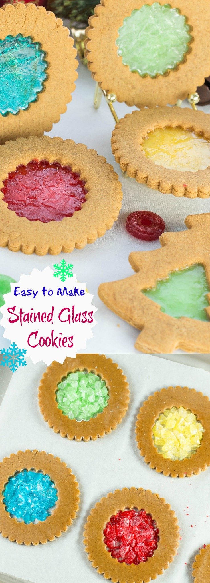 Step by step instructions and video for How to Make Stained Glass Cookies. These holiday cookies are so easy and fun to make! 
 via @artandthekitch