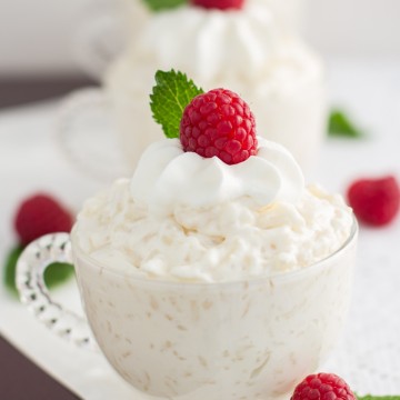 creamy rice pudding