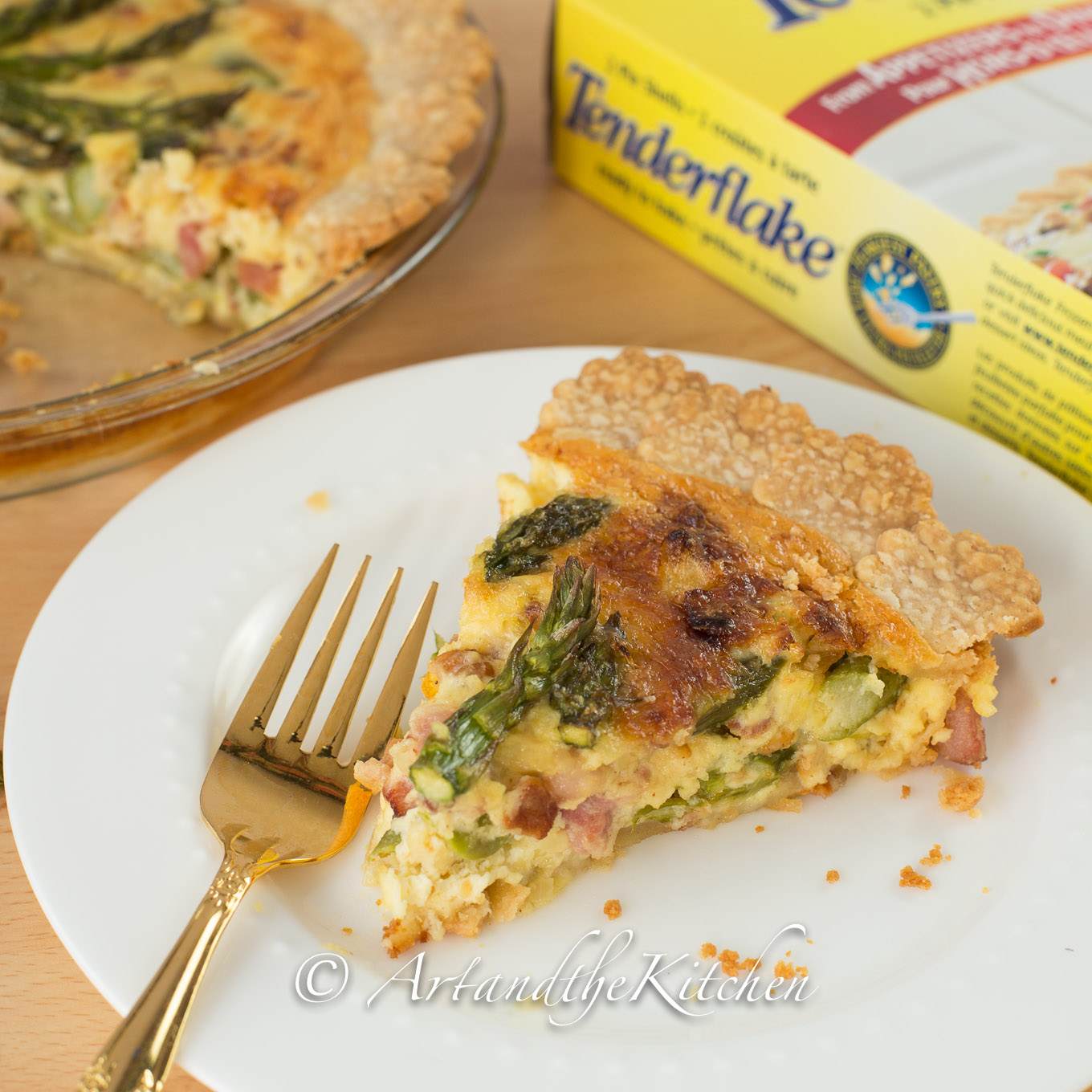 spring fresh asparagus and Gruyere cheese quiche